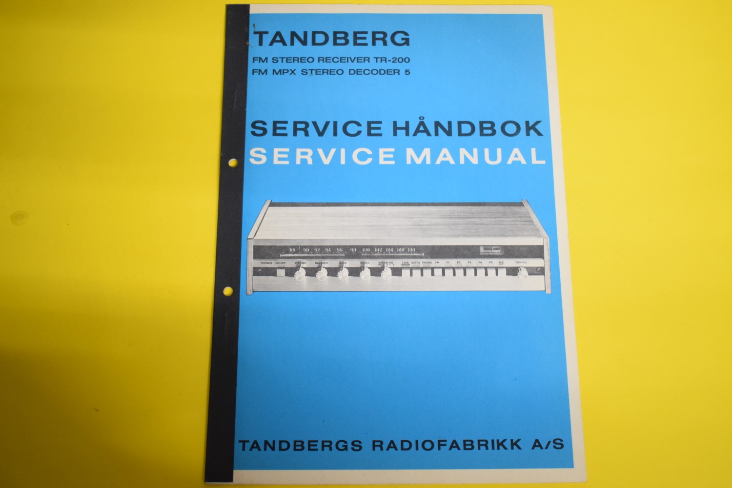 Tandberg TR-200 Receiver Service Manual  			